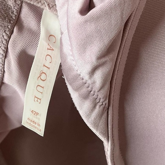 Lane Bryant Cacique Purple Lightly Lined T-Shirt Bra - Picture 2 of 5